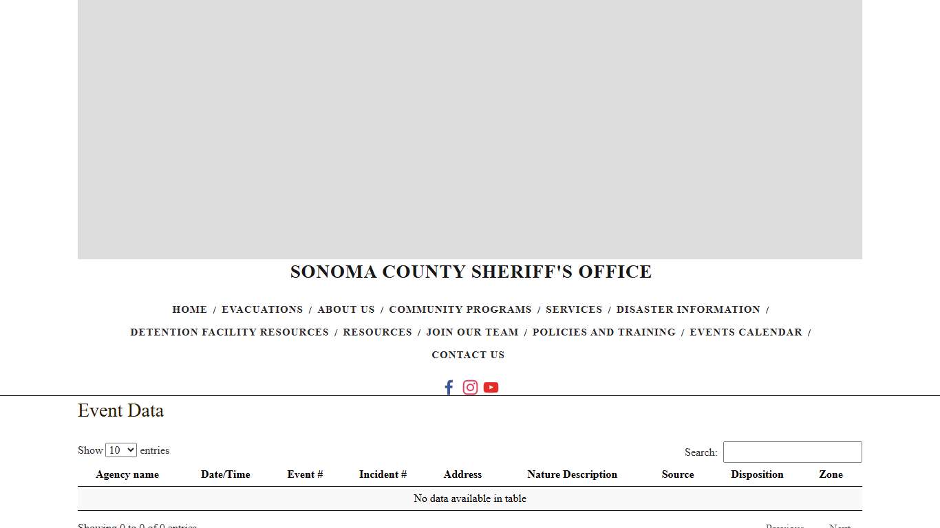 Press Log Events — Sonoma County Sheriff's Office